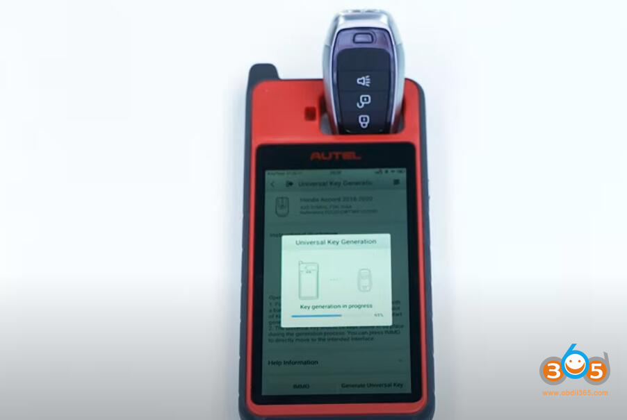 Autel Km100 Generate Honda Key 8