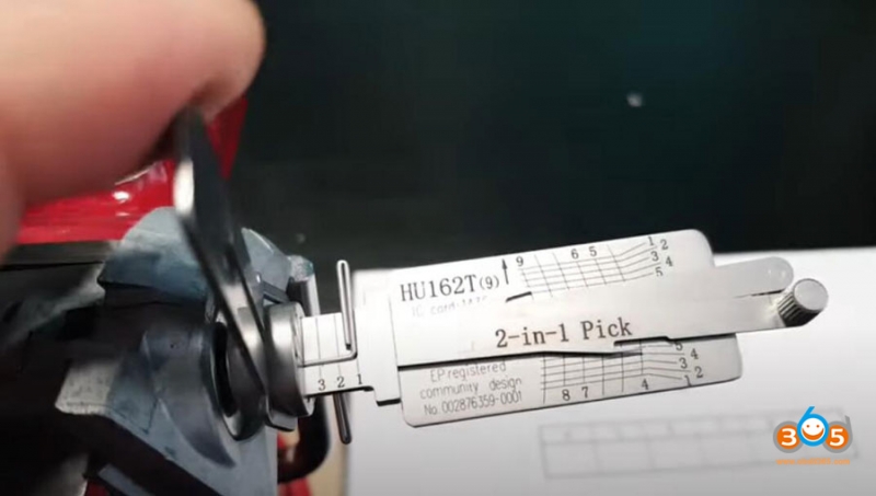 
			How to Decode VW Audi HU162T(9) HU162T(10) Lock with Lishi Pick?		