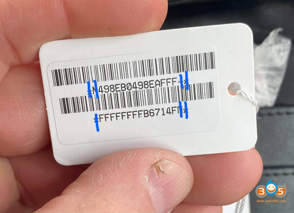 Program BMW Mini Remote With Bar Code With Autel IM508 IM608 2
