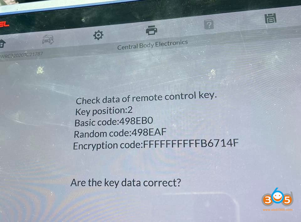 Program BMW Mini Remote With Bar Code With Autel IM508 IM608 5