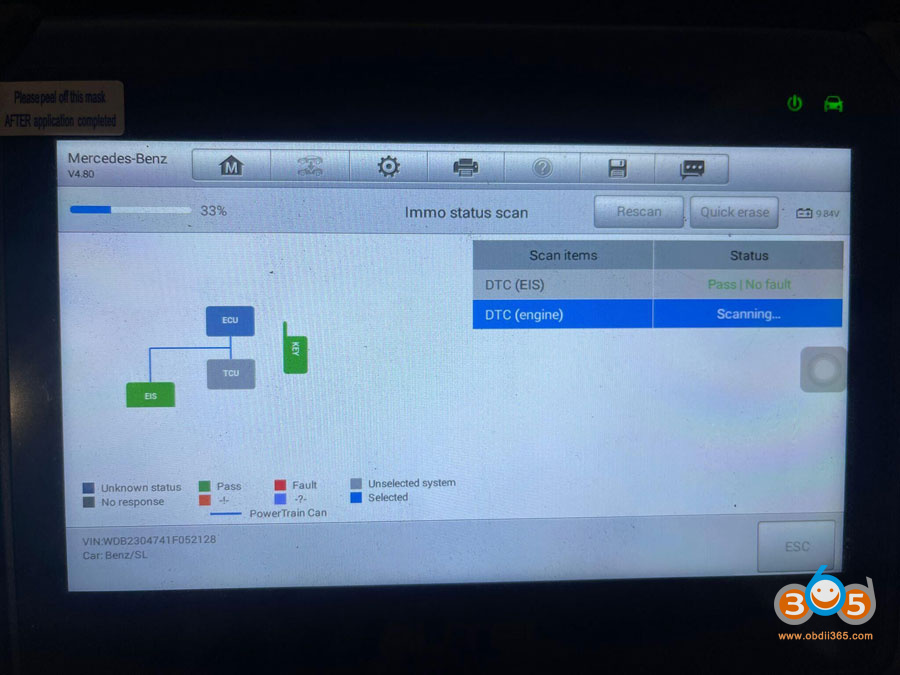 Autel Im508 SL 55 AMG R230 W230 Add Key 4