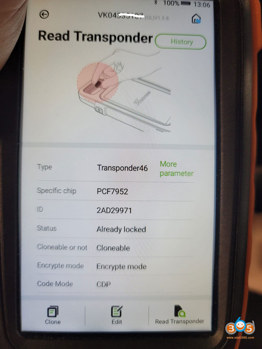 Autel Im608 2020 Mitsubishi Outlander Akl 2