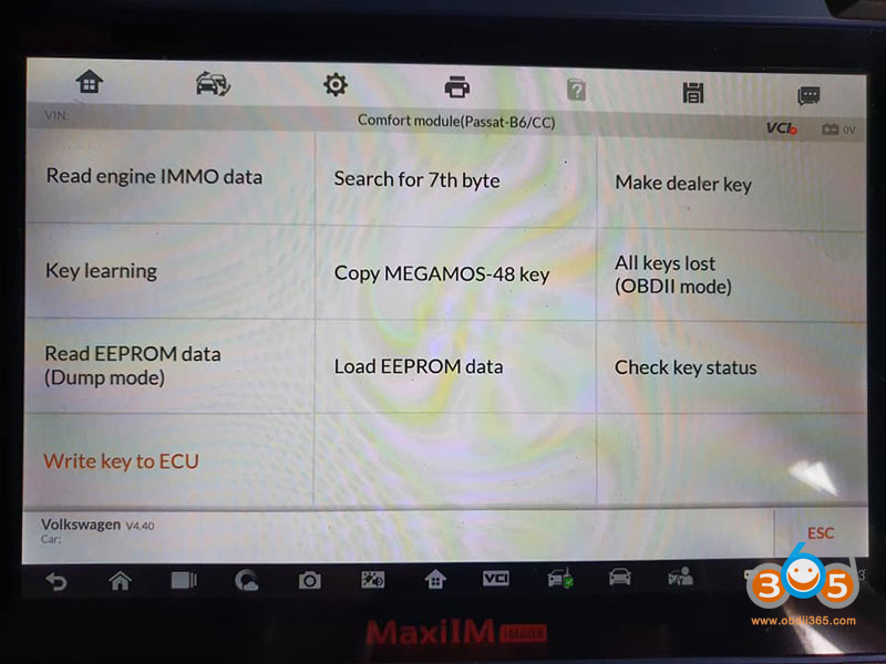 Autel Im608 Passat B6 2007 All Keys Lost 6