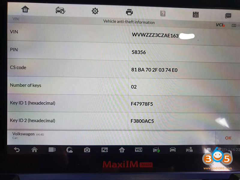 Autel Im608 Passat B6 2007 All Keys Lost 9