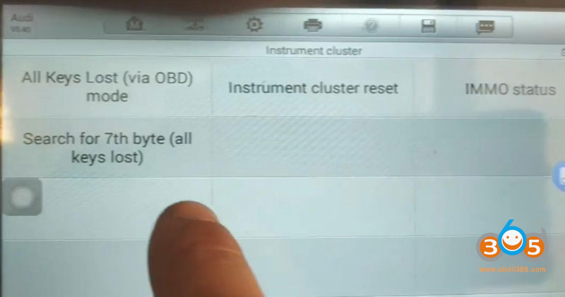 Autel Im508 Audi A3 2005 Akl Via Obd 7