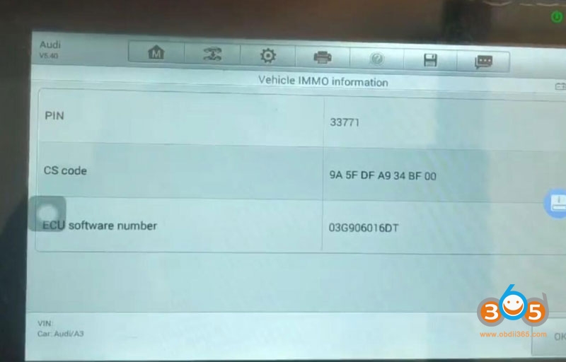 
			Audi A3 2004-2013 All Keys Lost with Autel IM508/IM608 & APB112 OBD		