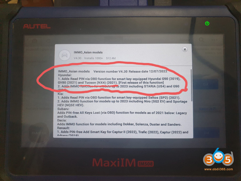 Autel Im608 Update July 2022
