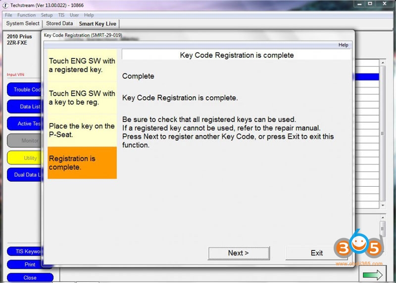 
			How to Program Toyota Prius Gen3 Key Fob with Mini VCI Techstream?		