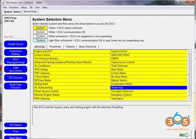 
			How to Program Toyota Prius Gen3 Key Fob with Mini VCI Techstream?		