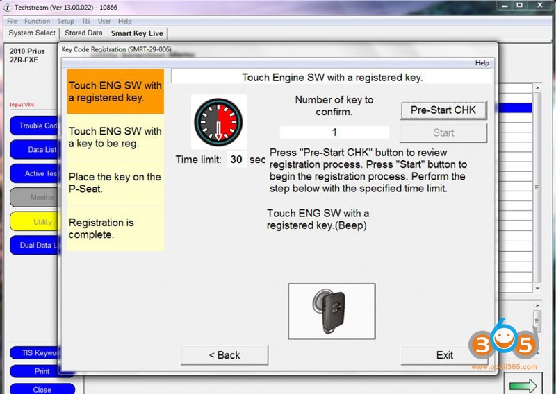 
			How to Program Toyota Prius Gen3 Key Fob with Mini VCI Techstream?		