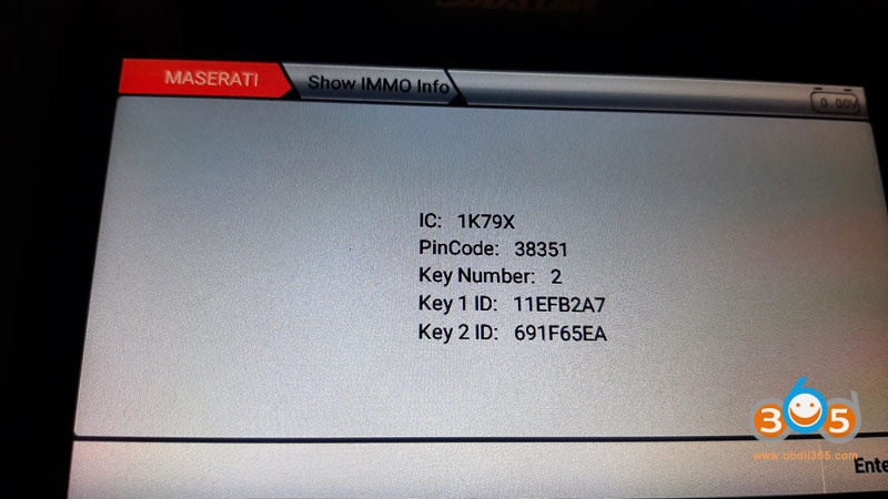 
			OBDSTAR Program 2015 Ferrari 458 All Keys Lost Success		