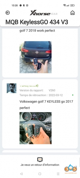 
			OBDSTAR X300 DP Plus Add Key VW Golf 7 KeylessGo		