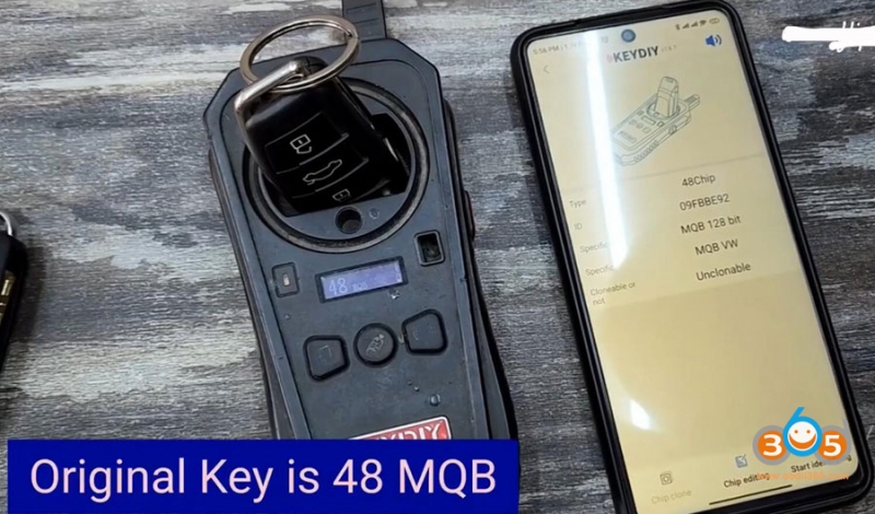 
			Program Audi A3 2016 MQB Key with Xtool X100 PAD2		