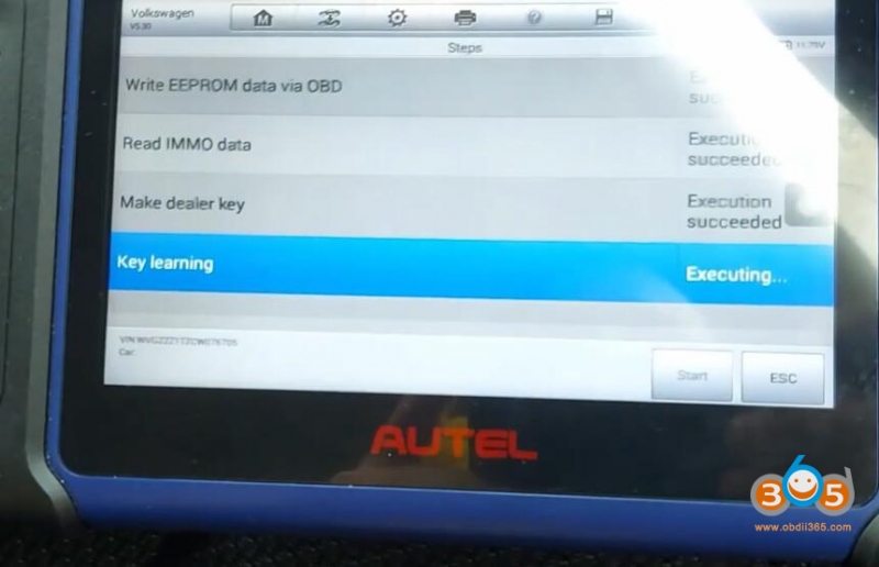 
			Autel IM508 VW Gold VDO 2009- All Keys Lost in Service Mode		