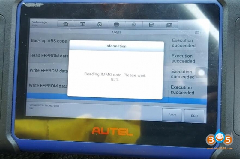 
			Autel IM508 VW Gold VDO 2009- All Keys Lost in Service Mode		