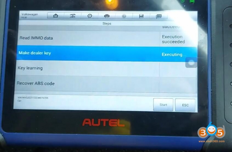 
			Autel IM508 VW Gold VDO 2009- All Keys Lost in Service Mode		