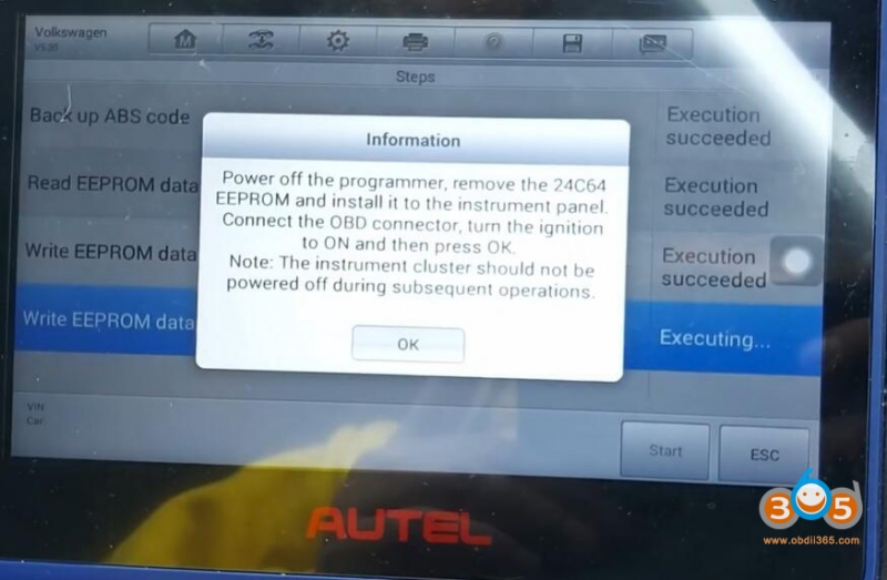 
			Autel IM508 VW Gold VDO 2009- All Keys Lost in Service Mode		