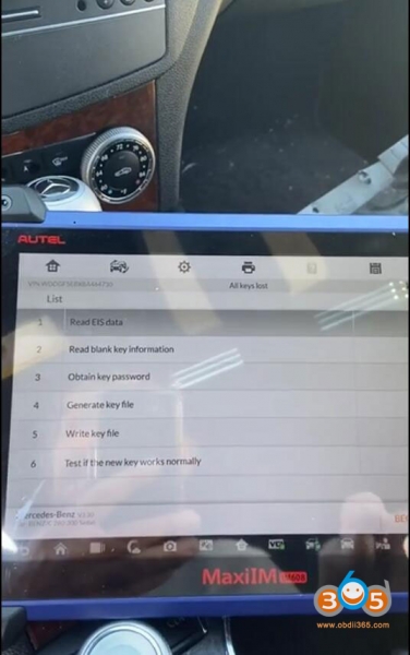 
			Autel IM608 Program Benz W207 All Keys Lost via OBD		
