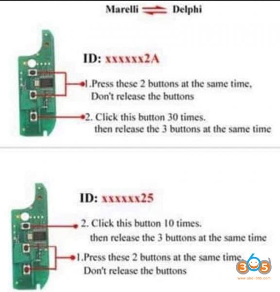 
			Difference Between Fiat Marelli and Delphi Remote		