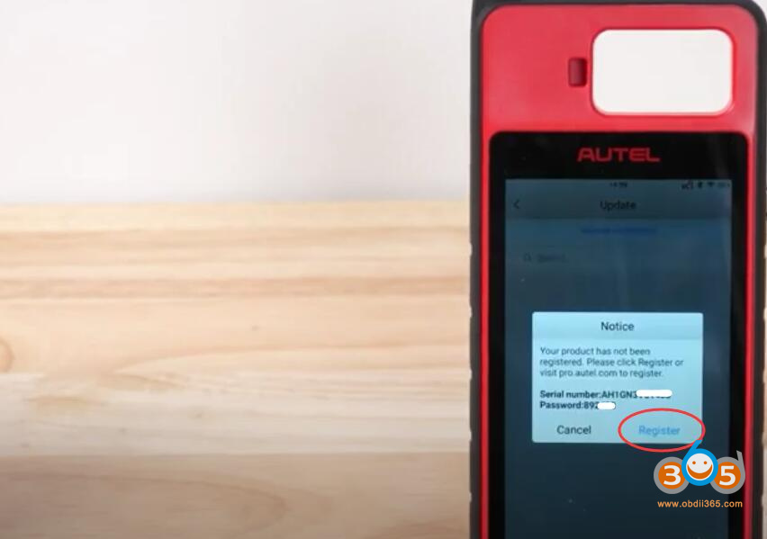 Register And Update Autel Km100 6