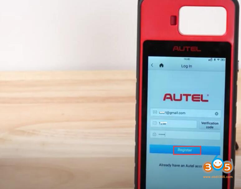 Register And Update Autel Km100 8