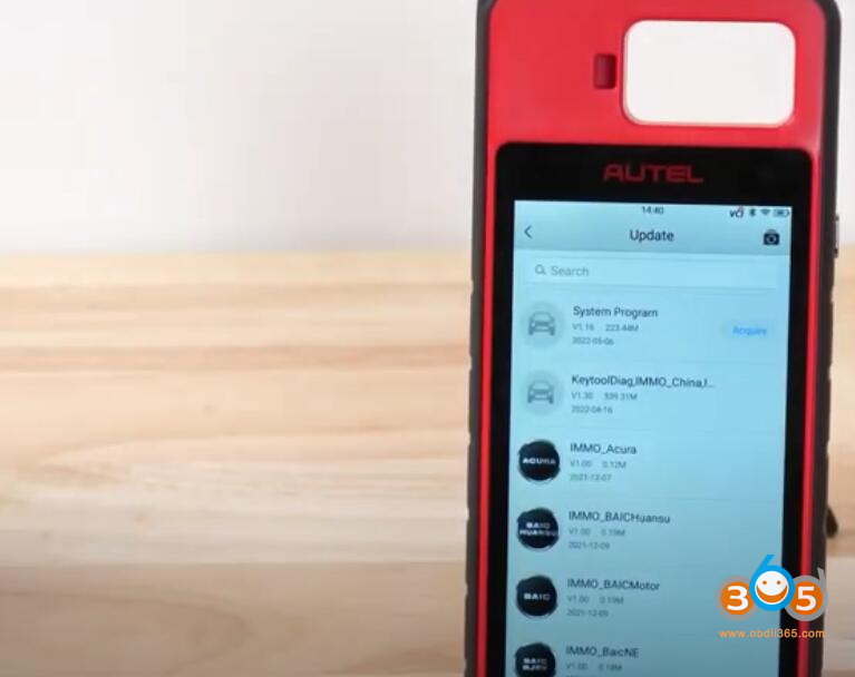 Register And Update Autel Km100 9