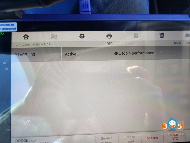 
			Autel IM608 2013 RAM 1500 Key Not Working Error Code B1A0B?		