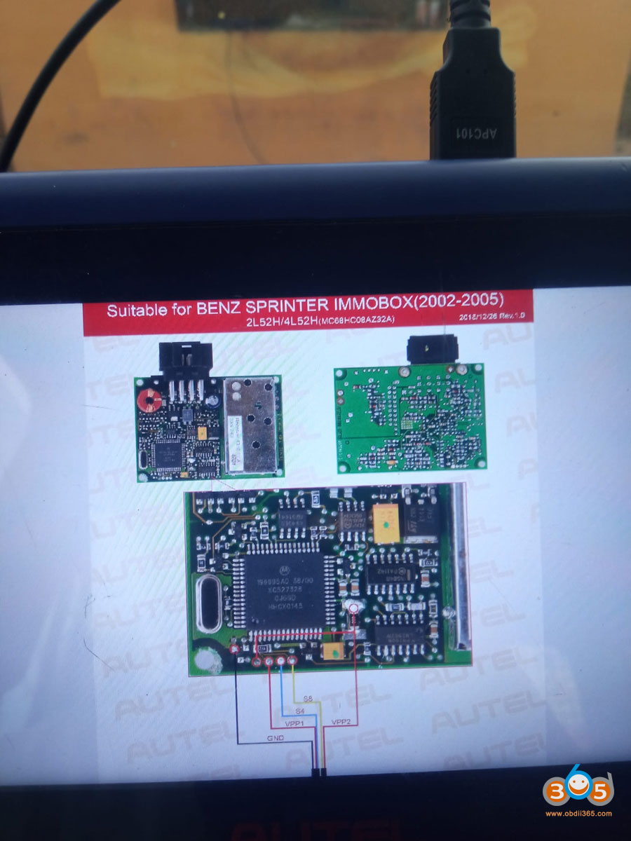 Autel Im608 Sprinter 2002 Read Immo 2