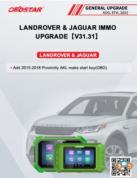 
			Program JLR 2015-2018 Smart Key with OBDSTAR X300 DP Plus		