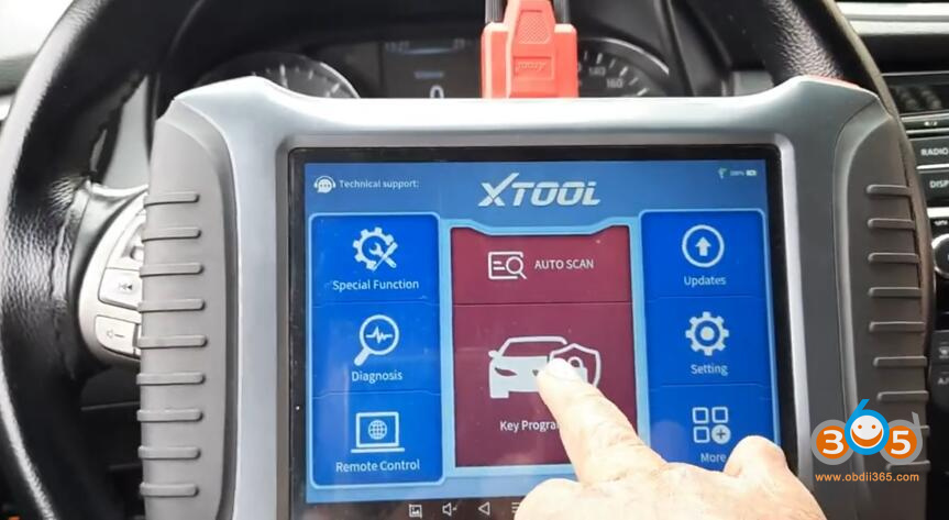 Xtool X100 Pad3 Nissan Qashqai 2017 Add Key 1