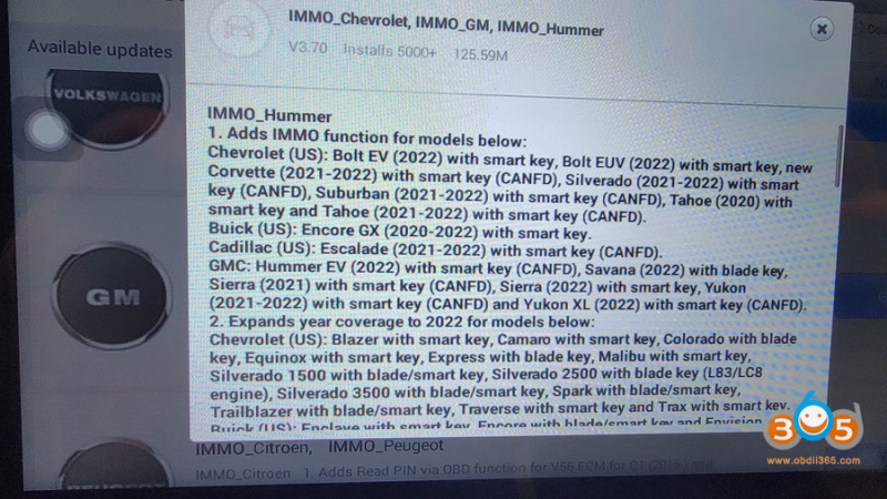 
			Autel IM608 IM508 Adds US GM 2020-2022 CAN FD Key Programming		