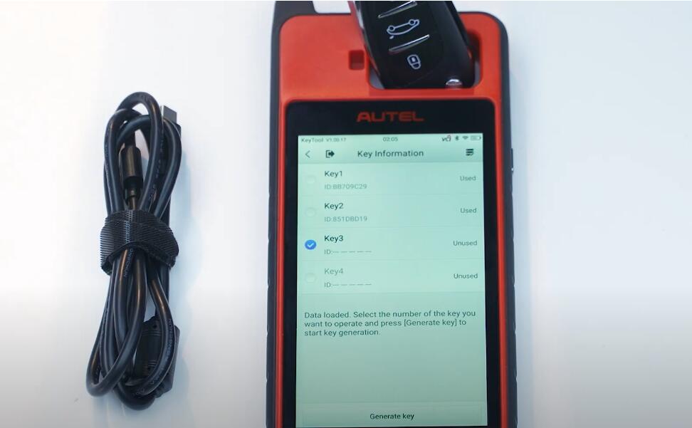 Autel Km100 Immo Data Processing 8