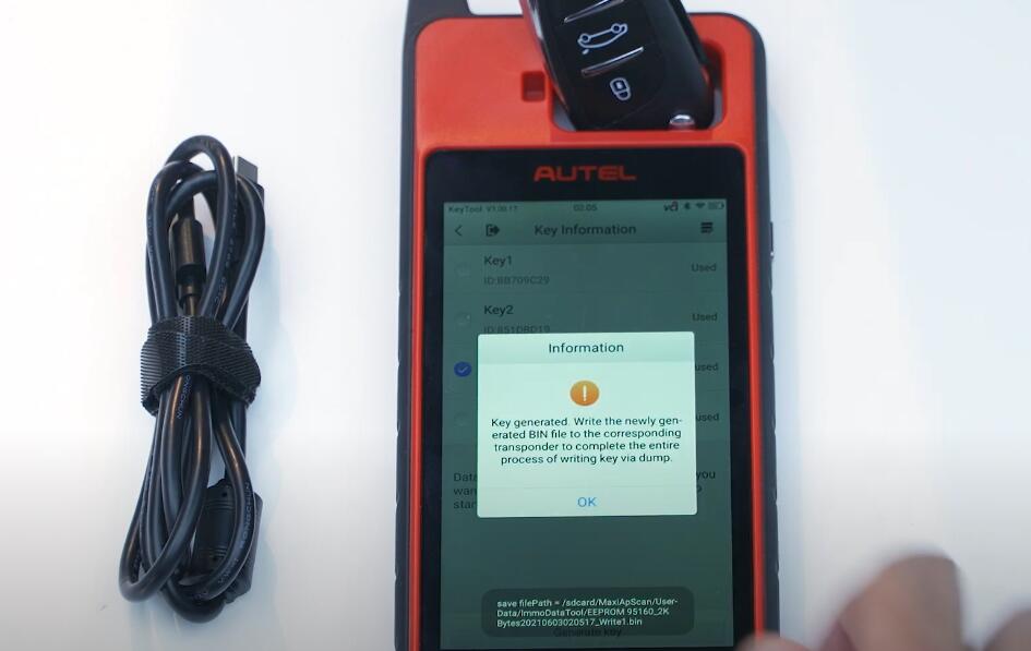 Autel Km100 Immo Data Processing 9