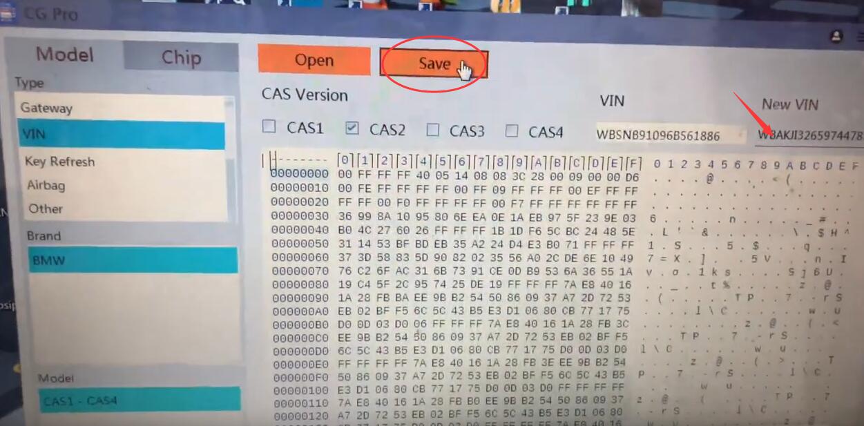 Cgpro Change Bmw Cas2 Vin 5