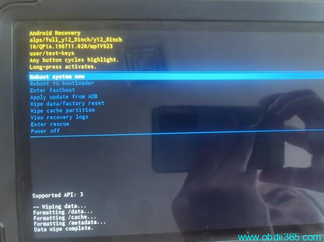 Reset Launch X431 Immo Elite 6