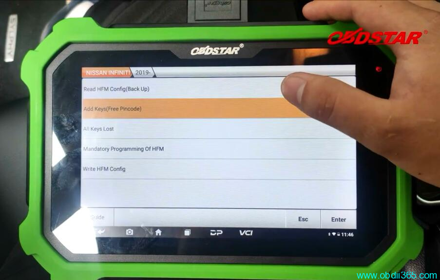 OBDSTAR X300 DP Plus Program 2019 Nissan Sylphy B18 Proximity 10