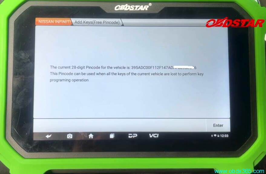 OBDSTAR X300 DP Plus Program 2019 Nissan Sylphy B18 Proximity 14