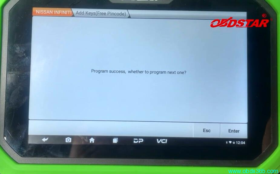 OBDSTAR X300 DP Plus Program 2019 Nissan Sylphy B18 Proximity 20
