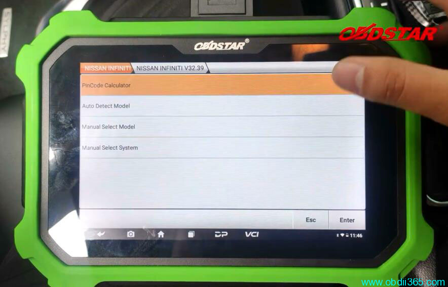OBDSTAR X300 DP Plus Program 2019 Nissan Sylphy B18 Proximity 6