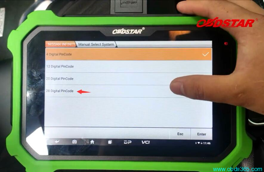 OBDSTAR X300 DP Plus Program 2019 Nissan Sylphy B18 Proximity 7