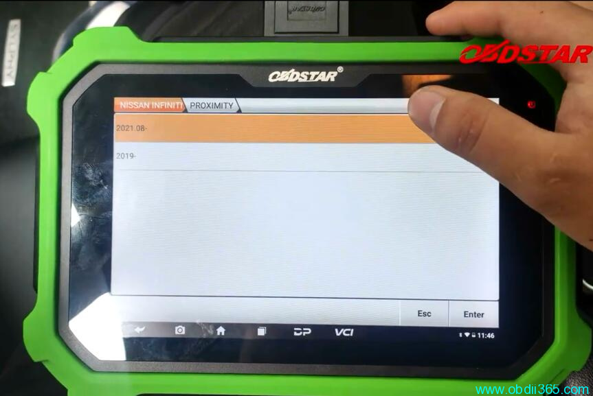 OBDSTAR X300 DP Plus Program 2019 Nissan Sylphy B18 Proximity 9