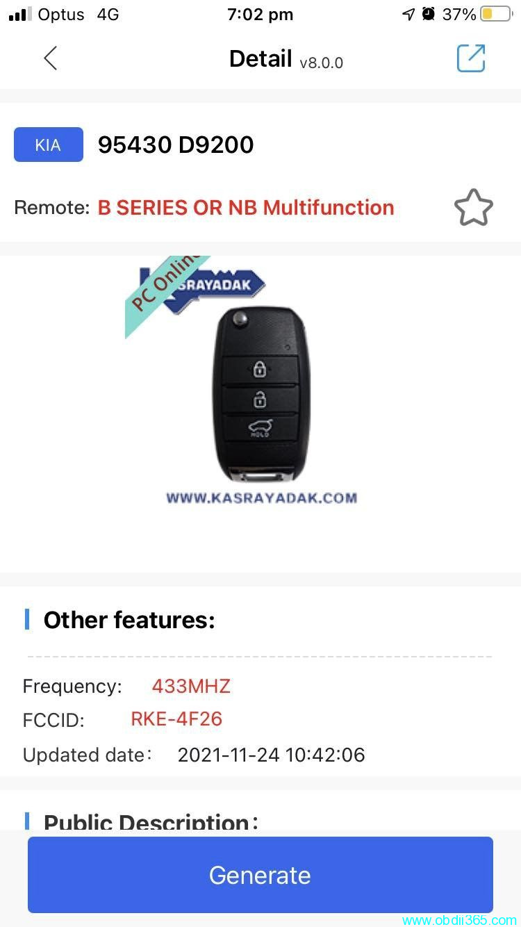 Autel Km100 2021 Kia Sportage 2
