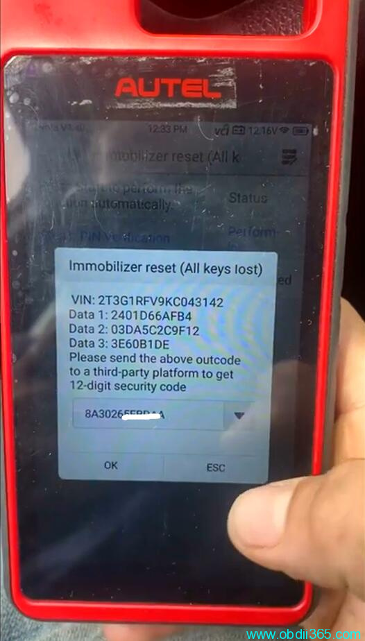 Autel Km100 Toyota Rav4 2019 Blade Key Akl 10