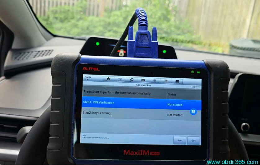 Autel Im508 Add Toyota Prius 2023 Key 11