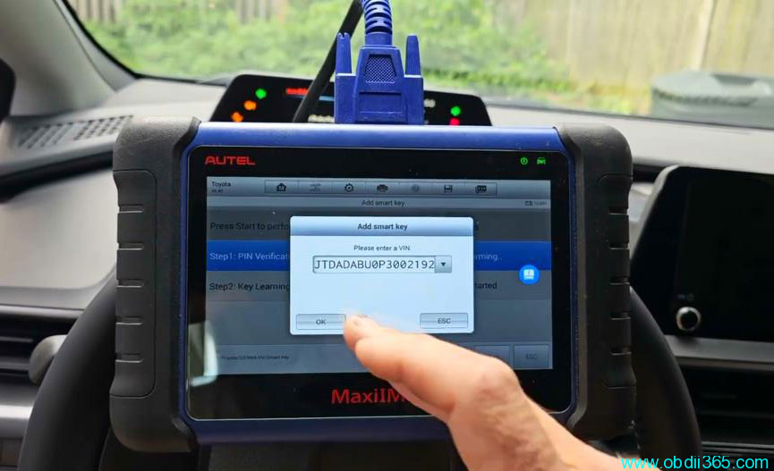 Autel Im508 Add Toyota Prius 2023 Key 12