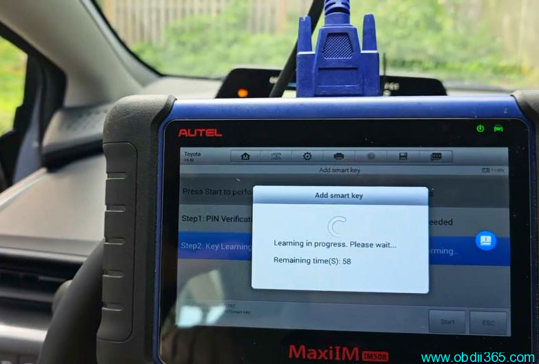 Autel Im508 Add Toyota Prius 2023 Key 16