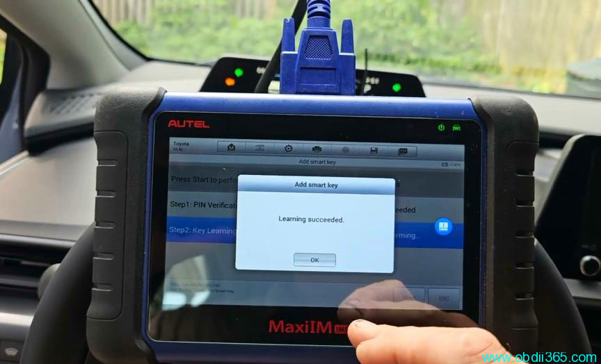 Autel Im508 Add Toyota Prius 2023 Key 17