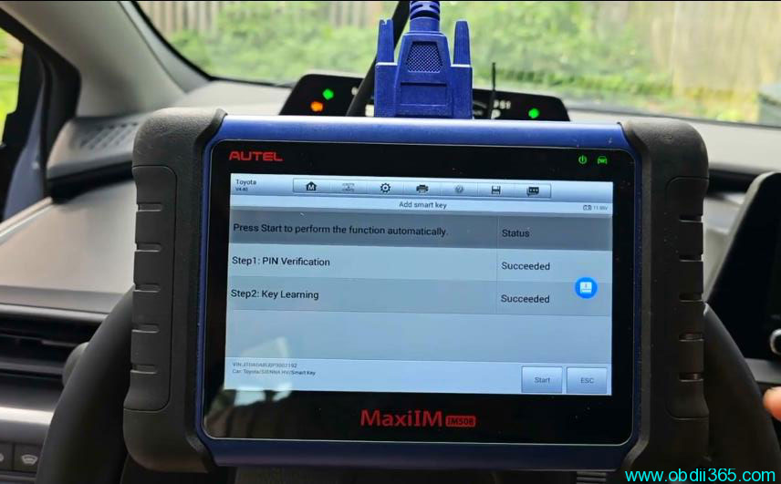 Autel Im508 Add Toyota Prius 2023 Key 18