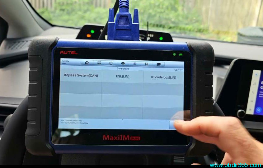 Autel Im508 Add Toyota Prius 2023 Key 5