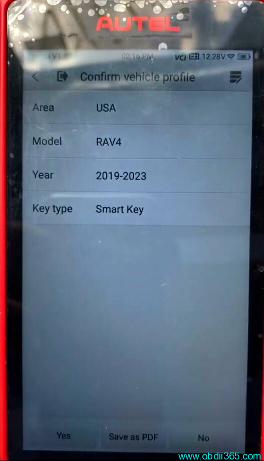 Autel Km100 Toyota Rav4 2021 Akl 6